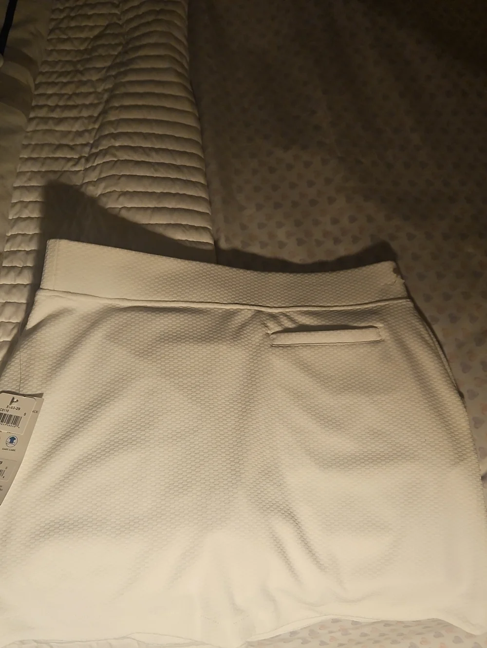 Pebble Beach White Performance Mini Skirt